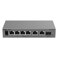 Switch L2, 6 x RJ45 1G (4 x PoE+), 1 x SFP 1G, Putere PoE 40W, Cloud Management - Ruijie Reyee RG-ES207GS-LP Switch L2, 6 x RJ45 1G (4 x PoE+), 1 x SFP 1G, Putere PoE 40W, Cloud Management - Ruijie Reyee RG-ES207GS-LP