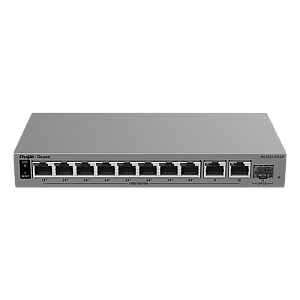 Switch L2, 10 x RJ45 1G (8 x PoE+), 1 x SFP 1G, Putere PoE 70W, Cloud Management - Ruijie Reyee RG-ES211GS-LP