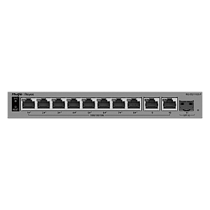 Switch L2, 10 x RJ45 1G (8 x PoE+), 1 x SFP 1G, Putere PoE 70W, Cloud Management - Ruijie Reyee RG-ES211GS-LP Switch L2, 10 x RJ45 1G (8 x PoE+), 1 x SFP 1G, Putere PoE 70W, Cloud Management - Ruijie Reyee RG-ES211GS-LP