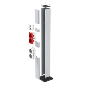 Coloana verticala de podea, din aluminiu, montare module pe 1 singura parte, IP40 - DLX DLX-980-64