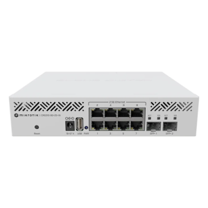 Switch L2, 8 x RJ45 2.5G, 2 x SFP+ 10G, RouterOS v7, USB - MikroTik CRS310-8G+2S+IN