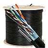 Cablu FTP autoportant, cat 5E, CUPRU 100%, 305m, negru TSY-FTP5E-MESS – TSY Cable TSY-FTP5E-MESS
