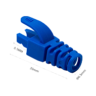 Manson protectie mufa RJ45, albastru (100buc) RJ45-CAP-BL