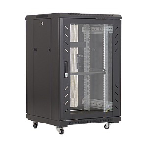 Rack podea 18U 19' 600x600, negru - ASYTECH Networking ASY-18U-6060E