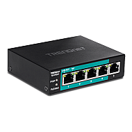 Switch 4 porturi Fast Ethernet Long Range 250m PoE+ 60W, 1 port Fast Ethernet - TRENDnet TE-FP051