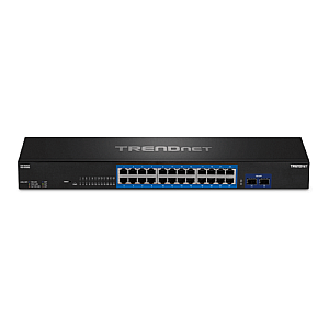 Switch 24 porturi Gigabit, 2 porturi SFP+ 10G - TRENDnet TEG-30262