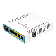 Router hEX PoE, 5 x Gigabit 4 PoE, 1 x SFP, RouterOS L4 - Mikrotik RB960PGS