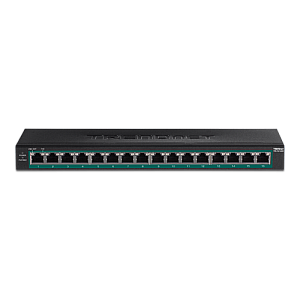 Switch 16 porturi Gigabit PoE/PoE+ 123W - TRENDnet TPE-TG160H Switch 16 porturi Gigabit PoE/PoE+ 123W - TRENDnet TPE-TG160H