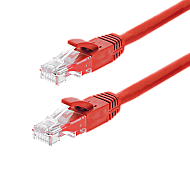 Patch cord Gigabit UTP cat6, LSZH, 1.0m, rosu - ASYTECH Networking TSY-PC-UTP6-1M-R