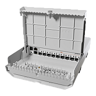 Switch netFiber 9, 4 x SFP+ 10G, 5 x SFP 1G, 1 x Gigabit (PoE-In), outdoor - MikroTik CRS310-1G-5S-4S+OUT Switch netFiber 9, 4 x SFP+ 10G, 5 x SFP 1G, 1 x Gigabit (PoE-In), outdoor - MikroTik CRS310-1G-5S-4S+OUT