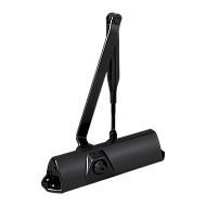 Amortizor hidraulic negru RAL9005 cu brat articulat - DORMA TS68-BLACK