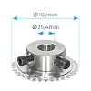 Pinion 24 dinti, pentru motoarele portilor sectionale - MOTORLINE PDP24 – Motorline PDP24