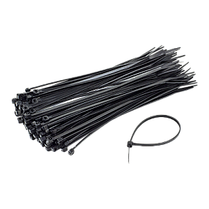 Coliere de plastic 150x3.6 mm, NEGRU, 100 buc TCP-150-3.6-B