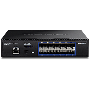 Switch 12 porturi SFP+ 1/10G, 1 x consola RJ45, management, 1U - TRENDnet TL2-F7120 Switch 12 porturi SFP+ 1/10G, 1 x consola RJ45, management, 1U - TRENDnet TL2-F7120
