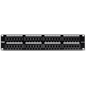Patch Panel 48 porturi RJ45 UTP 19', Cat5/5e - TRENDnet TC-P48C5E