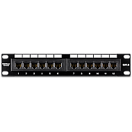 Patch Panel 12 porturi RJ45 UTP 10', Cat6 - TRENDnet TC-P12C6