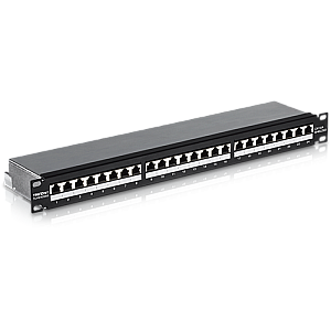 Patch Panel 24 porturi RJ45, Cat6a, Ecranat, 1U - TRENDnet TC-P24C6AS Patch Panel 24 porturi RJ45, Cat6a, Ecranat, 1U - TRENDnet TC-P24C6AS
