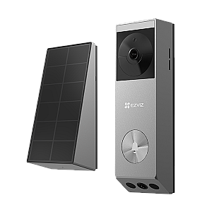 EZVIZ EP3X Pro Sonerie video wireless 2K cu lentile duale, panou solar, baterie, stocare internă 32GB, detectare colete EZVIZ EP3X Pro Sonerie video wireless 2K cu lentile duale, panou solar, baterie, stocare internă 32GB, detectare colete