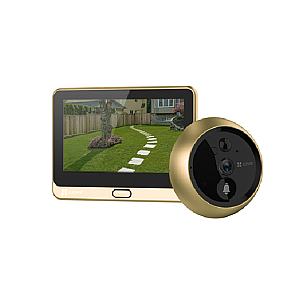 EZVIZ DP2C Golden Vizor digital inteligent WiFi 2MP Full HD, ecran color 4.3", baterie 4600 mAh, PIR, comunicare bidirecțională EZVIZ DP2C Golden Vizor digital inteligent WiFi 2MP Full HD, ecran color 4.3", baterie 4600 mAh, PIR, comunicare bidirecțională