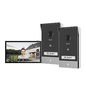 EZVIZ HP7 2-Entry Kit Videointerfon IP 2K pentru 2 intrări, ecran tactil 7", WiFi 6 Dual Band, control din aplicație EZVIZ HP7 2-Entry Kit Videointerfon IP 2K pentru 2 intrări, ecran tactil 7", WiFi 6 Dual Band, control din aplicație