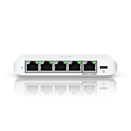Switch Ubiquiti UniFi Flex Mini 2.5G USW-Flex-2.5G-5, 5x 2.5GbE RJ45, Managed, PoE/USB-C
