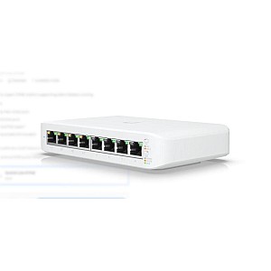 Switch Ubiquiti UniFi Lite 8 PoE USW-Lite-8-PoE, 8x Gigabit RJ45, 4x PoE+, Layer 2, 52W