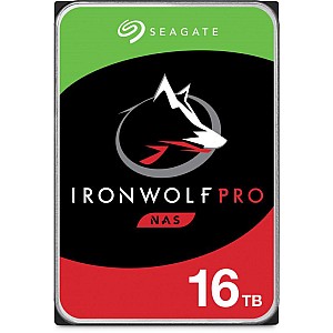 Seagate IronWolf Pro ST16000NT001 HDD NAS 16TB 7200RPM 512MB SATA III 3.5 inch pentru servere NAS și RAID