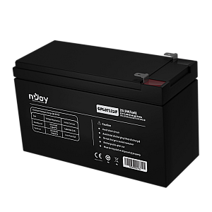 Acumulator nJoy GPL07122F, 12V 7Ah, VRLA AGM, 22.72W/cell, terminal F2, Long Life, UPS