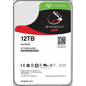 Seagate IronWolf ST12000VN0008 HDD NAS 12TB 7200RPM 256MB SATA III 3.5 inch pentru servere NAS și RAID