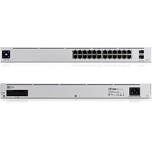 Switch Ubiquiti UniFi Pro 24 PoE USW-Pro-24-PoE, 24x Gigabit RJ45, 2x SFP+ 10G, Layer 3, PoE+ 400W, Rack 1U Switch Ubiquiti UniFi Pro 24 PoE USW-Pro-24-PoE, 24x Gigabit RJ45, 2x SFP+ 10G, Layer 3, PoE+ 400W, Rack 1U