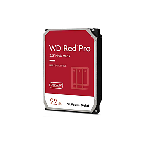 WD Red Pro WD221KFGX HDD NAS 22TB 7200RPM 512MB SATA III 3.5 inch pentru servere NAS și RAID