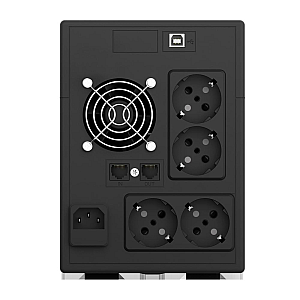 UPS nJoy Cadu 2000 UPCMTLS620HCAAZ01B, 2000VA/1200W, Line Interactive, LCD, USB, 4x Schuko