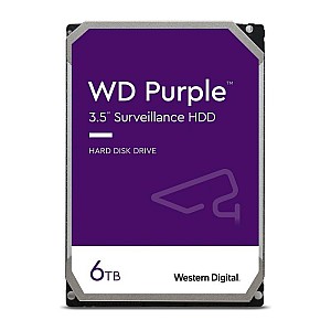 WD Purple WD64PURZ HDD Surveillance 6TB 5640RPM 256MB SATA III 3.5 inch pentru sisteme CCTV 24/7 WD Purple WD64PURZ HDD Surveillance 6TB 5640RPM 256MB SATA III 3.5 inch pentru sisteme CCTV 24/7