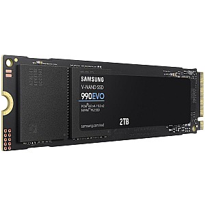 SSD Samsung 990 EVO MZ-V9V2T0BW, 2TB, M.2 2280, PCIe 4.0 x4 / 5.0 x2, NVMe 2.0, 5000 MB/s SSD Samsung 990 EVO MZ-V9V2T0BW, 2TB, M.2 2280, PCIe 4.0 x4 / 5.0 x2, NVMe 2.0, 5000 MB/s