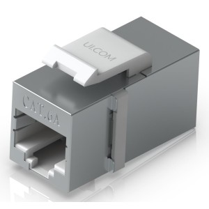 Cuplă Keystone RJ45 mamă–mamă, Cat6A, pentru prelungire cablu, Ubiquiti - UACC-KEYSTONE-COUPLER-C6A Cuplă Keystone RJ45 mamă–mamă, Cat6A, pentru prelungire cablu, Ubiquiti - UACC-KEYSTONE-COUPLER-C6A