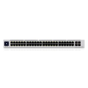 Switch administrabil UniFi Pro, 48 porturi Gigabit PoE, 4 porturi SFP+ 10G, Ubiquiti - USW-PRO-48-POE