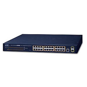 PLANET GS-4210-24P2S 24-Port Gigabit PoE+ Managed Switch L2 cu 2 SFP PLANET GS-4210-24P2S 24-Port Gigabit PoE+ Managed Switch L2 cu 2 SFP