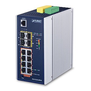 PLANET IGS-5225-8P4S 8-Port Gigabit PoE+ Managed Switch cu 4 SFP PLANET IGS-5225-8P4S 8-Port Gigabit PoE+ Managed Switch cu 4 SFP