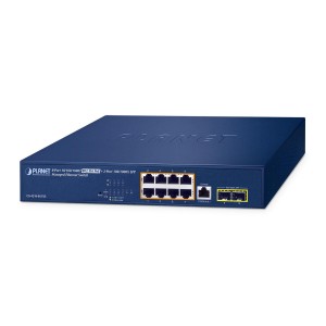 Switch managed PoE++ PLANET GS-4210-8UP2S, 8x Gigabit PoE++, 2x SFP, 180W - 1455916