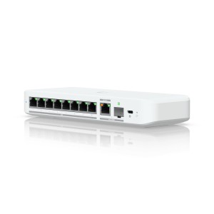 Switch UniFi Flex 2.5G, 8 porturi 2.5GbE, 1 port 10GbE, 1 port SFP+ 10G, alimentare PoE+, Ubiquiti - USW-FLEX-2.5G-8  Copiază denumirea