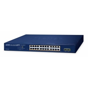 Switch managed PoE+ PLANET GS-2210-24P2S, 24x Gigabit PoE+, 2x SFP - 1455921