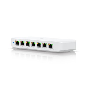 Switch administrabil UniFi Ultra, 8 porturi Gigabit, 7 porturi PoE+, buget PoE până la 202W, Ubiquiti - USW-ULTRA-210W