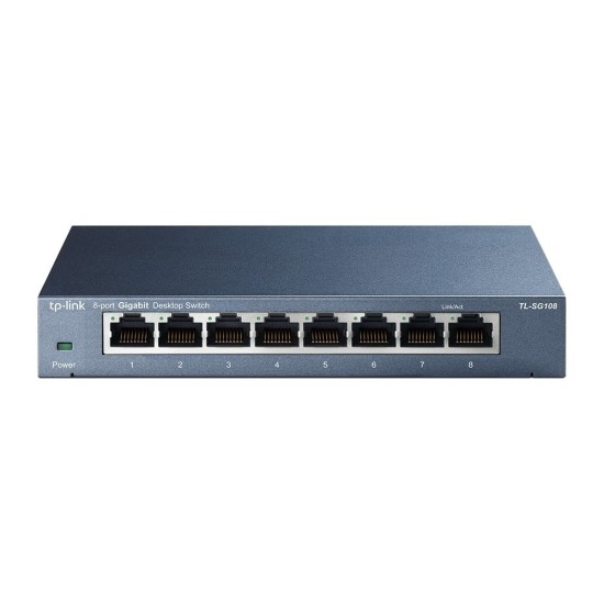 Switch TL-SG108, 8 porturi RJ45 Gigabit, Unmanaged - TP-Link TL-SG108