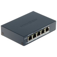 Switch 4 porturi Gigabit PoE, 1 port Uplink, Management - HIKVISION DS-3E1505P-EI