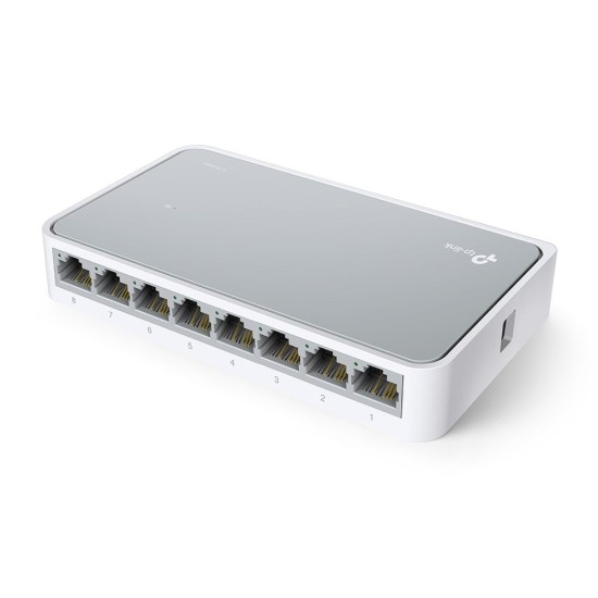 TL-SF1008D | TP-LINK | Switch 8 porturi RJ45 10/100 Mbps, Unmanaged - TP-Link TL-SF1008D Switch 8 porturi RJ45 10/100 Mbps, Unmanaged - TP-Link TL-SF1008D