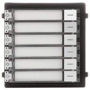 Modul extensie afisaj 6 familii pentru Interfon modular - HIKVISION DS-KD-KK Modul extensie afisaj 6 familii pentru Interfon modular - HIKVISION DS-KD-KK