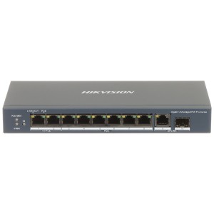Switch PoE Hikvision neadministrabil, 8 porturi PoE, Gigabit, DS-3E0510HP-E Switch PoE Hikvision neadministrabil, 8 porturi PoE, Gigabit, DS-3E0510HP-E