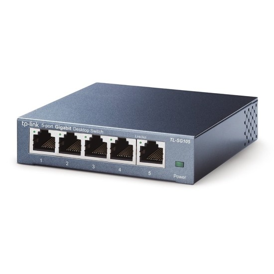 TL-SG105 | TP-LINK | Switch TL-SG105, 5 porturi RJ45 Gigabit, Unmanaged - TP-Link TL-SG105 Switch TL-SG105, 5 porturi RJ45 Gigabit, Unmanaged - TP-Link TL-SG105