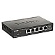 D-Link DGS-1100-05PDV2 switch-uri Gestionate Gigabit Ethernet (10/100/1000) Power over Ethernet (PoE) Suport Negru