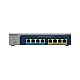 NETGEAR 8-port Ultra60 PoE++ Multi-Gigabit (2.5G) Ethernet Plus Switch Fara management L2/L3 2.5G Ethernet (100/1000/2500) Power over Ethernet (PoE) Suport Gri